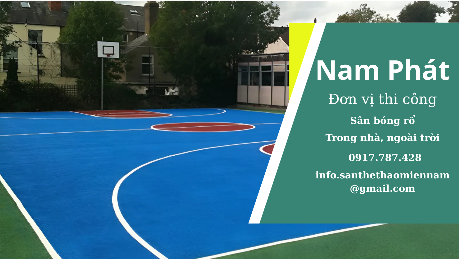 Thi công sân bóng rổ giá rẻ tại miền Nam Việt Nam